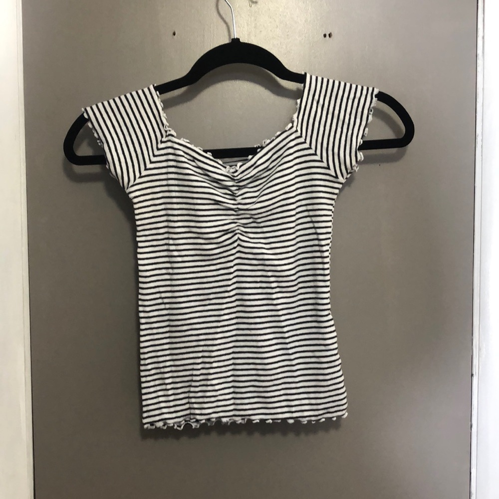 Hollister Striped Crop Top